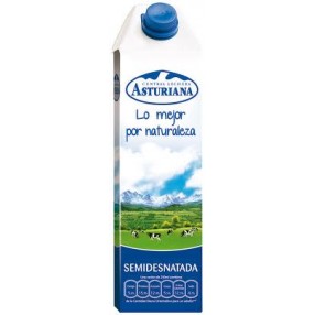 ASTURIANA leche semidesnatada 1 l